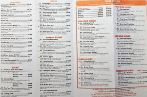 Pinto Thai Kitchen menu