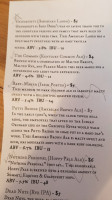 Iron Duke Brewing menu