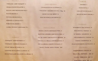 La Gavina menu