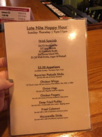 The Whitpain Tavern menu