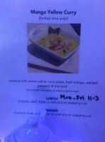 Zangna Thai Cuisine menu