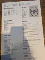 Urban Sushi Kitchen menu