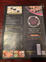 Fuji Sushi House menu