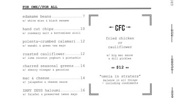 Civil Naval menu