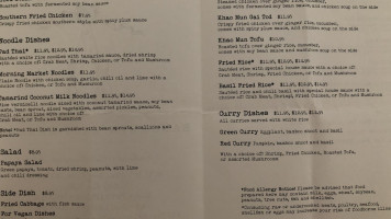 Bangklyn East Harlem menu