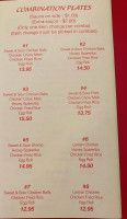 Golden Chinese Restaurant menu