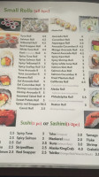 Sugi Sushi menu