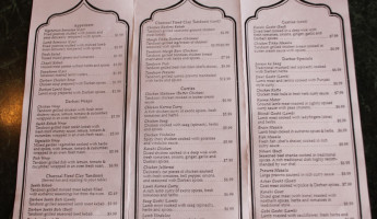 Darbar Restaurant menu