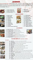 Tokyo One Sushi Grill menu