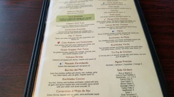 Dv's Mexican Grill menu