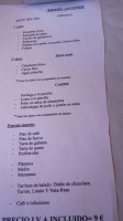 Meson Fachá menu