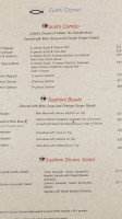 Sushi Blue menu