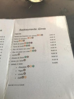 Giroa menu