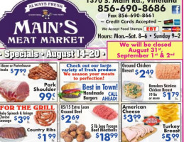 Main's Meat Market food