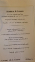 L' Ànima menu