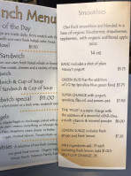 Rogue Garden menu