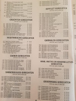 Chinees Specialiteiten Azie, menu