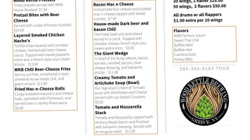 Wood Kettle Brewing menu