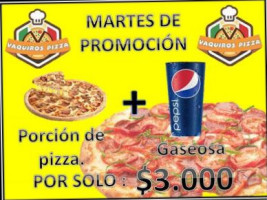 Vaquiros Pizza food