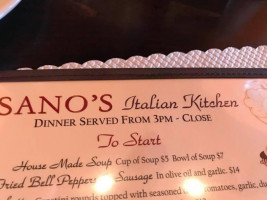 Sano's Italian Kitchen food