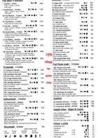 Fuji Sushi menu