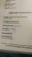 Abfahrtshütte menu