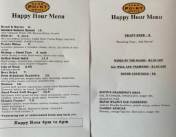 Sand Point Grill menu