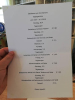 Gasthaus Zum Kirchenwirt, Arzberg menu