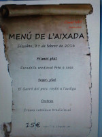 Cami Vell menu