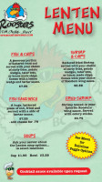 Roosters menu