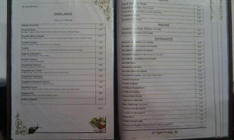 El Caracol Moderno menu