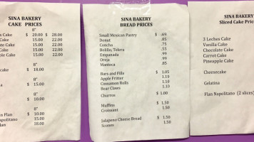 The Crazy Bakery menu