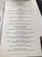 Bellini's Bistro menu