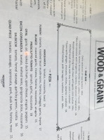 Wood Grain Wood-fired Pizza menu