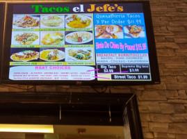 Tacos El Jefe's food