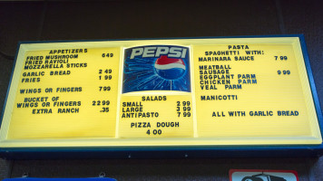 Verrazano Pizza menu