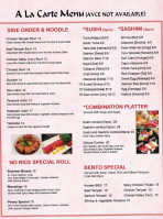 Sushi Mon menu