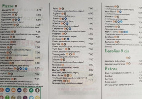 Pizzeria Mascalzone menu