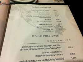 Tapas Brisa menu