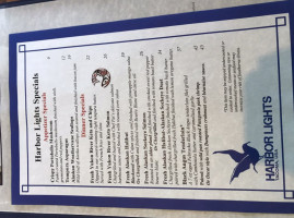 Harbor Lights  menu