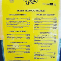 Crab King Of Augusta menu