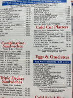 Epstein's Kosher Delicatessen menu