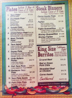 La Villa menu