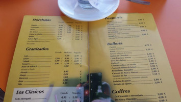 Horchateria Toni menu