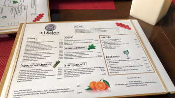 El Sabor menu