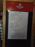 El Portalet menu