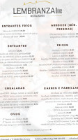 Lembranza menu