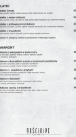 ‘’gościniec’’ menu