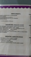 Los Martínez menu