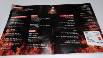 Alpha Grill Bbq menu